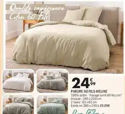 La Foir'Fouille Parure 60 fils meline offre