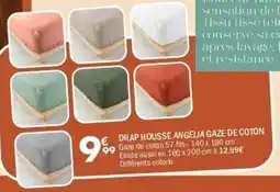 La Foir'Fouille DRAP HOUSSE ANGELIA GAZE DE COTON offre