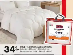 La Foir'Fouille Couette chaude anti acariens offre