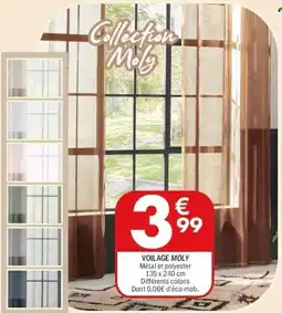 La Foir'Fouille Voilage moly offre