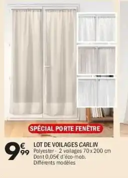 La Foir'Fouille Lot de voilages carlin offre