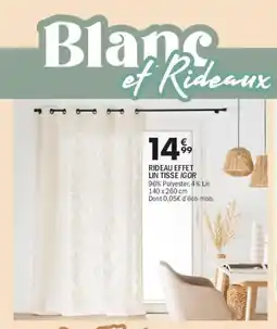 La Foir'Fouille Rideau effet lin tisse igor offre