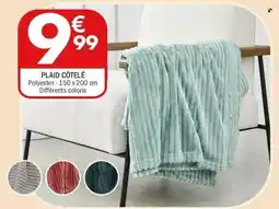 La Foir'Fouille Plaid côtelé offre