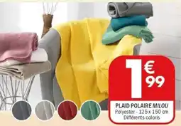 La Foir'Fouille Plaid polaire milou offre