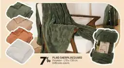 La Foir'Fouille Plaid sherpa jacquard offre