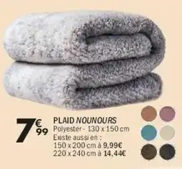 La Foir'Fouille Plaid nounours offre