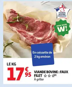 Auchan Viande bovine faux filet offre