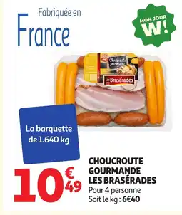 Auchan LES BRASÉRADES Choucroute gourmande offre