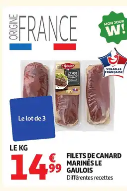 Auchan LE GAULOIS Filets de canard marinés offre