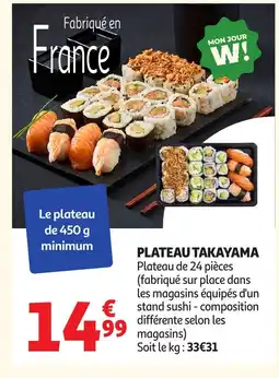Auchan Plateau takayama offre