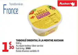 Auchan AUCHAN Taboulé oriental à la menthe offre