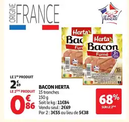 Auchan HERTA Bacon offre