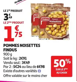 Auchan FINDUS Pommes noisettes offre