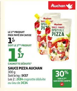 Auchan AUCHAN Sauce pizza offre