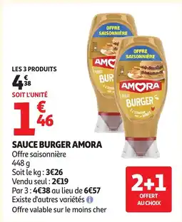 Auchan AMORA Sauce burger offre