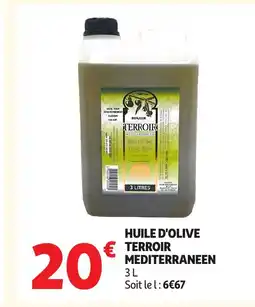 Auchan Huile d'olive terroir mediterraneen offre