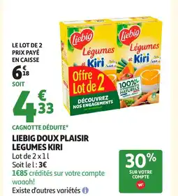 Auchan LIEBIG Doux plaisir legums kiri offre