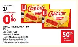 Auchan LU Cracotte froment offre