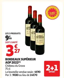 Auchan Bordeaux supérieur aop 2022 offre
