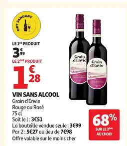 Auchan GRAIN D'ENVIE Vin sans alcool offre