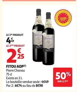 Auchan PIERR CHANAU Fitou aop offre
