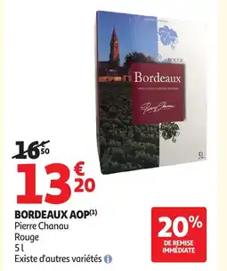 Auchan PIERRE CHANAU Bordeaux aop offre