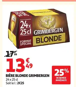 Auchan GRIMBRGEN Bière blonde offre