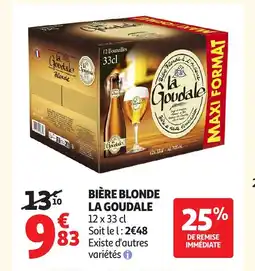 Auchan LA GOUDALE Bière blonde offre