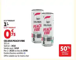 Auchan CELSIUS Peach vibe offre