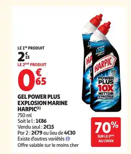 Auchan HARPIC Gel power plus explosion marine offre
