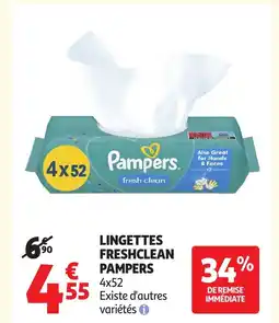 Auchan PAMPERS Lingettes freshclean offre