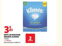 Auchan KLEENEX Boîte de mouchoir original offre