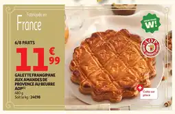 Auchan Galette frangipane aux amandes de provence au beurre aop offre