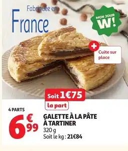 Auchan Galette à la pâte à tartiner offre