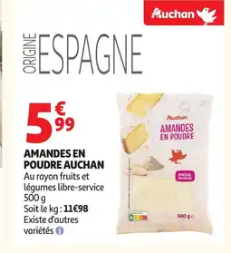 Auchan AUCHAN Amandes en poudre offre