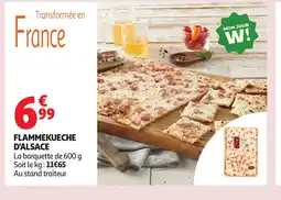 Auchan Flammekueche d'alsace offre