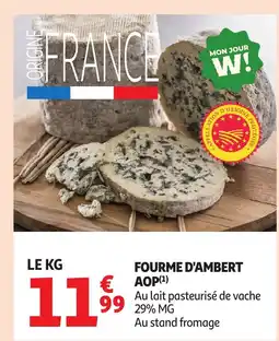 Auchan Fourme d'ambert aop offre
