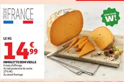 Auchan Mimolette demi vieille offre