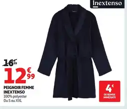 Auchan INEXTENSO Peignoir femme offre