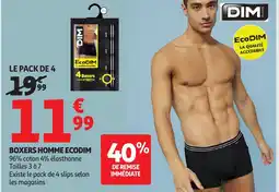 Auchan DIM Boxers homme eco offre