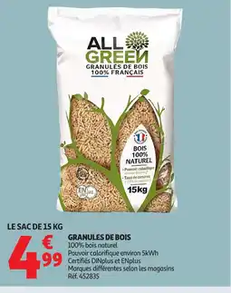 Auchan Granules de bois offre