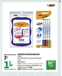 Auchan BIC Ardois ergonomique offre