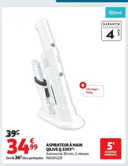Auchan QILIVE Aspirateur à main Q5393 offre