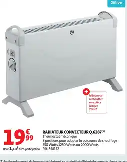 Auchan Radiateur convecteur q.6287 offre