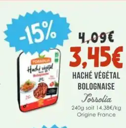 Naturalia TORSOLIA Haché végétal bolognaise offre