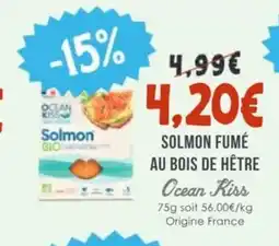 Naturalia OCEAN KISS Solmon fumé au bois de hêtre offre