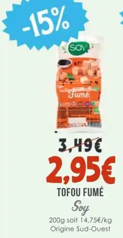 Naturalia SOY Tofou fumé offre
