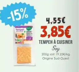 Naturalia SOY Tempeh à cuisiner offre