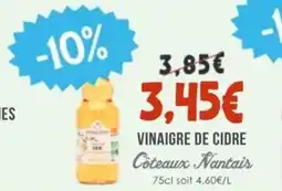 Naturalia CÔTEAUX NANTAIS Vinaigre de cidre offre