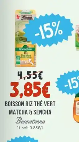 Naturalia BONNETERRE Boisson riz thé vert matcha & sencha offre